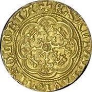 ¼ Noble - Richard II type IB, United Kingdom, 1377-1399 reverse image