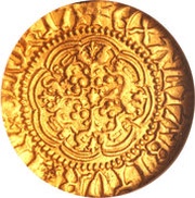 ¼ Noble - Henry V, United Kingdom, 1413-1422 reverse image