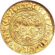 ¼ Noble - Henry VI, United Kingdom, 1422-1461 reverse image