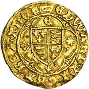 ¼ Ryal - Edward IV 1st reign; Light coinage obverse image