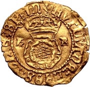 ½ Crown - Henry VIII 3rd coinage obverse image