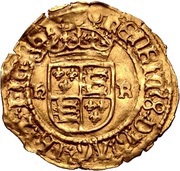 ½ Crown - Henry VIII 3rd coinage, United Kingdom, 1544-1547 reverse image