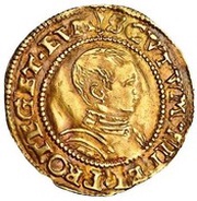 ½ Crown - Edward VI 2nd period; uncrowned bust obverse image