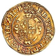 ½ Crown - Edward VI 2nd period; uncrowned bust, United Kingdom, 1549-1550 reverse image