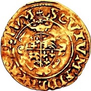 ½ Crown - Edward VI 2nd period; crowned bust, United Kingdom, 1549-1550 reverse image