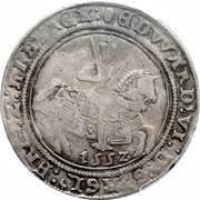 ½ Crown - Edward VI Fine Silver issue; without plume obverse image