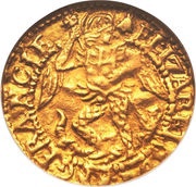 ¼ Angel - Elizabeth I 6th issue obverse image