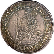 ½ Crown - Elizabeth I 6th issue obverse image