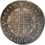 ½ Crown - Elizabeth I 6th issue, United Kingdom, 1601-1602 reverse image