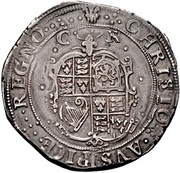 ½ Crown - Charles I Tower mint under the King; group II, United Kingdom, 1630-1632 reverse image