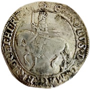 ½ Crown - Charles I Tower mint under the King; group III obverse image