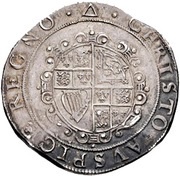 ½ Crown - Charles I Tower mint under the King; group III, United Kingdom, 1636-1643 reverse image