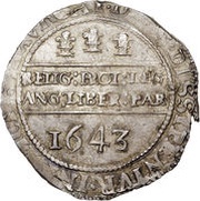 ½ Crown - Charles I Oxford mint, United Kingdom, 1643 reverse image