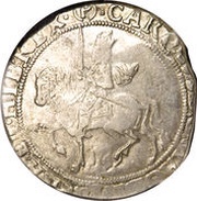 ½ Crown - Charles I Tower mint; under Parliament obverse image
