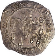 ½ Crown - Charles I Bristol mint obverse image