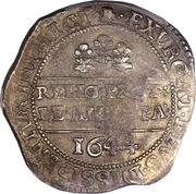 ½ Crown - Charles I Bristol mint, United Kingdom, 1644 reverse image