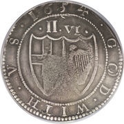 ½ Crown - Commonwealth of England, United Kingdom, 1649-1660 reverse image