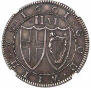 ½ Crown - Commonwealth of England Pattern, United Kingdom, 1651 reverse image