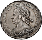 ½ Crown - Oliver Cromwell obverse image