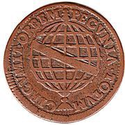 10 Réis - João V Crown with 4 Arches; Lisbon Mint reverse image