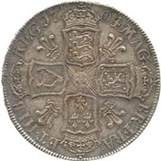 ½ Crown - Anne pre-Union, United Kingdom, 1703-1707 reverse image