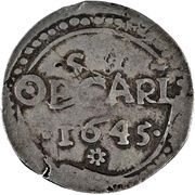 3 Shillings - Charles I Carlisle siege coinage, United Kingdom, 1645 reverse image