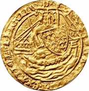 ½ Noble - Edward III Pre-Treaty period; series B obverse image