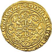 ½ Noble - Edward III Pre-treaty period; series C, United Kingdom, 1351-1361 reverse image