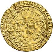 ½ Noble - Richard II London mint; type IIA, United Kingdom, 1377-1399 reverse image