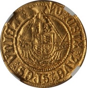 ½ Angel - Henry VII Class V, United Kingdom, 1504-1509 reverse image