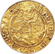 ½ Angel - Henry VIII 1st coinage obverse image