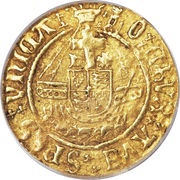 ½ Angel - Henry VIII 1st coinage, United Kingdom, 1509-1526 reverse image