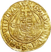 ½ Angel - Henry VIII 3rd coinage, United Kingdom, 1544-1547 reverse image