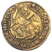 ½ Angel - James I 2nd coinage obverse image