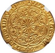 ½ Ryal - Edward IV 1st reign; Light coinage, United Kingdom, 1464-1467 reverse image