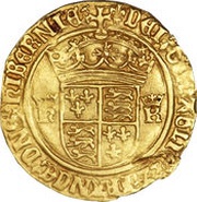 1 Crown - Henry VIII Crown of the double-rose, United Kingdom, 1526-1544 reverse image
