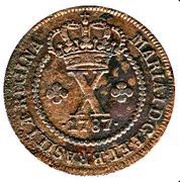 10 Réis - Maria I Large Type; Low and High Crowns; Lisbon Mint obverse image