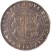 1 Crown - James I 2nd coinage, United Kingdom, 1604-1613 reverse image