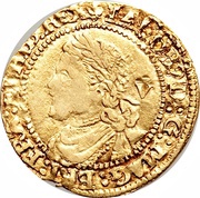 ¼ Laurel - James I 3rd coinage; 4th bust obverse image