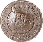 10 Réis - Maria I Countermarked 5 Réis obverse image