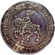 1 Crown - Charles I Tower mint obverse image