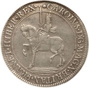 1 Crown - Charles I 1st milled Briot issue obverse image