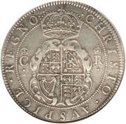 1 Crown - Charles I 1st milled Briot issue, United Kingdom, 1631-1632 reverse image