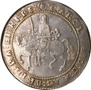 1 Crown - Charles I Exeter mint obverse image
