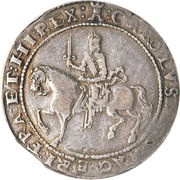 1 Crown - Charles I Exeter mint obverse image