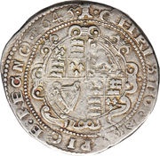 1 Crown - Charles I Exeter mint, United Kingdom, 1645 reverse image