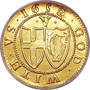 1 Crown - Commonwealth of England, United Kingdom, 1649-1660 reverse image