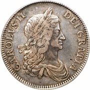 1 Crown - Charles II 1st bust obverse image