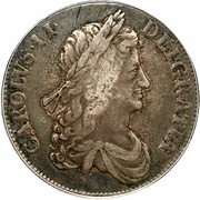 1 Crown - Charles II 1st bust obverse image