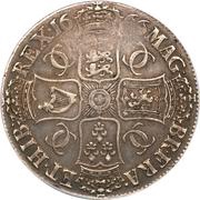 1 Crown - Charles II 2nd bust, United Kingdom, 1664-1666 reverse image